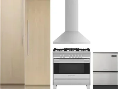 5 Piece Package Includes Refrigerator, Freezer, Range, Hood And Dishwasher